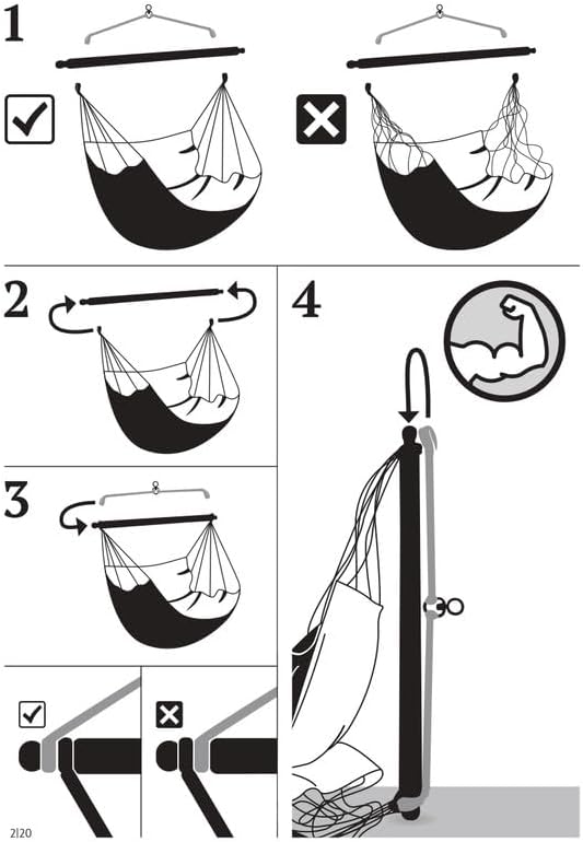 LA SIESTA® - XL King Domingo Hammock Swing Chair - Weather & Tear Resistant Hanging Hammock Chair - Indoor Outdoor Hammock Chair Swing - Hanging Chair for Patio Porch Bedroom - Max 355 Lbs, Toucan