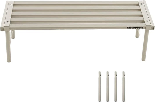 Metal Plant Stand, Rust-proof Aluminum Flower Pot Stand, Plants Display Stands Decoration Racks for Living Room Balconies and Gardens (60 White)