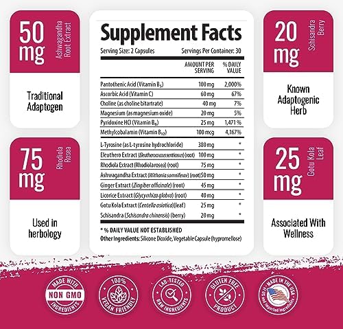 1 Body Ashwagandha Complex Supplement 180 Vegan