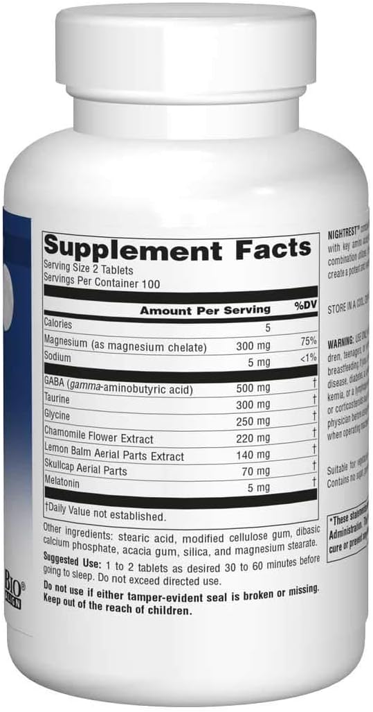 Source Naturals Sleep Science NightRest Multi-Nutrient 200 Tablets