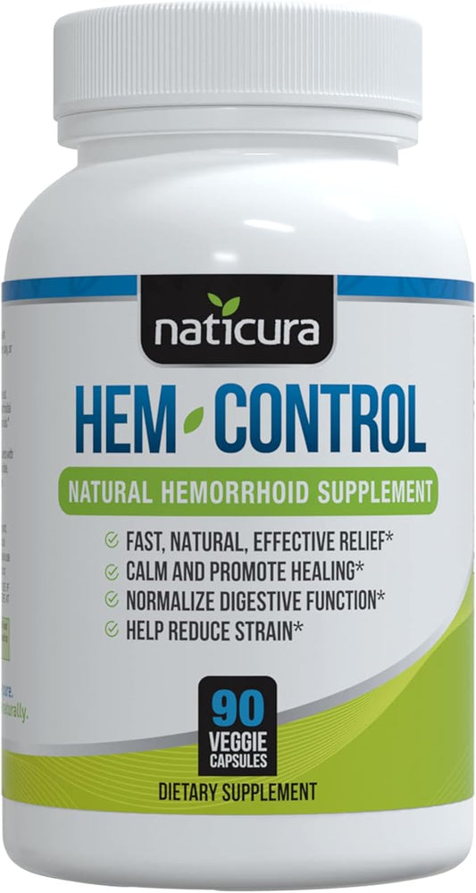 Hem-Control - Fast Effective Hemorrhoid Treatment 90 Vegan