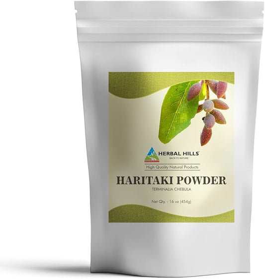 HERBAL HILLS Haritaki Powder Terminalia Chebula 1 Pound 16 Oz 1