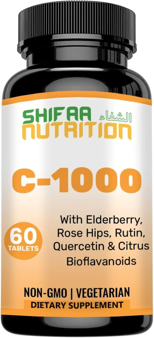 Halal Vitamin C-1000mg Tablets, 60 Days