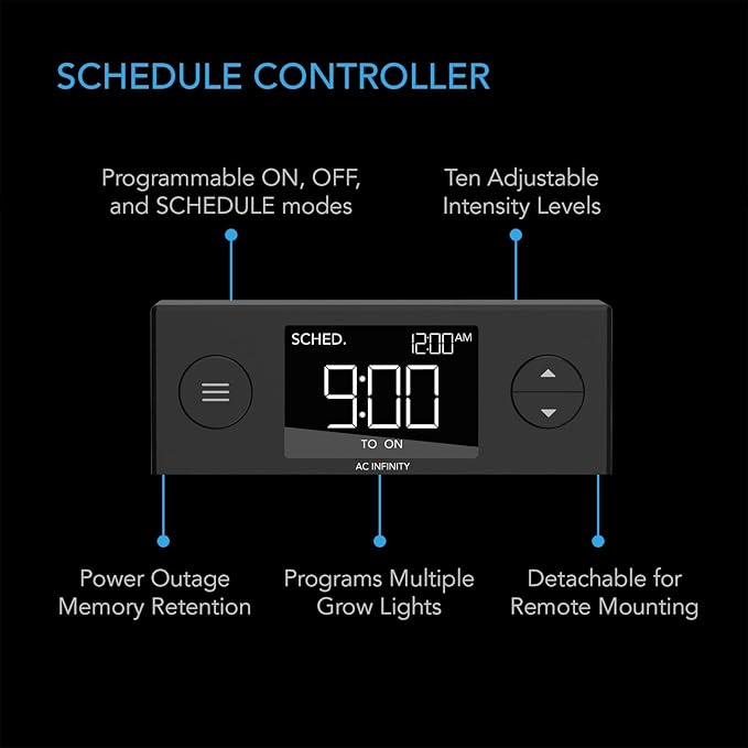 AC Infinity Heavy Duty 3mm Thick Humidity Dome Germination Kit with Waterproof Seedling Mat, Dimmable LED Grow Light Bars, Vented Height Extensions for Indoor Gardening, Seed Starting, Plant Cloning
