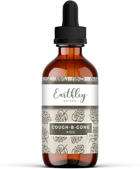 Earthley Wellness, Cough-B-Gone, Natural Herbal Formula, (2oz, Kids)