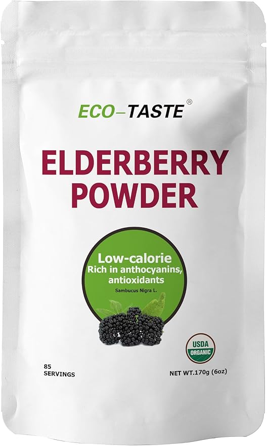 ECO-TASTE Elderberry Juice Powder, Supports Healthy 170g