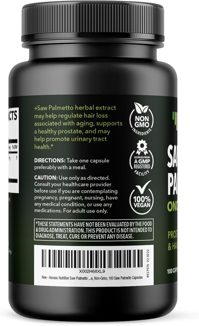 HAVASU NUTRITION Saw Palmetto for Men 3 Month