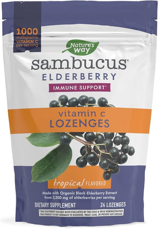 Nature’s Way Sambucus Elderberry Lozenges, 1000 24 Count