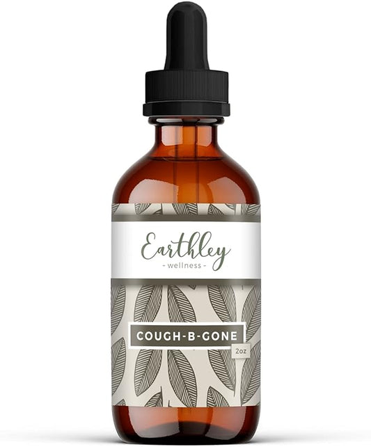 Earthley Wellness, Cough-B-Gone, Natural Herbal Formula, (2oz, Original)