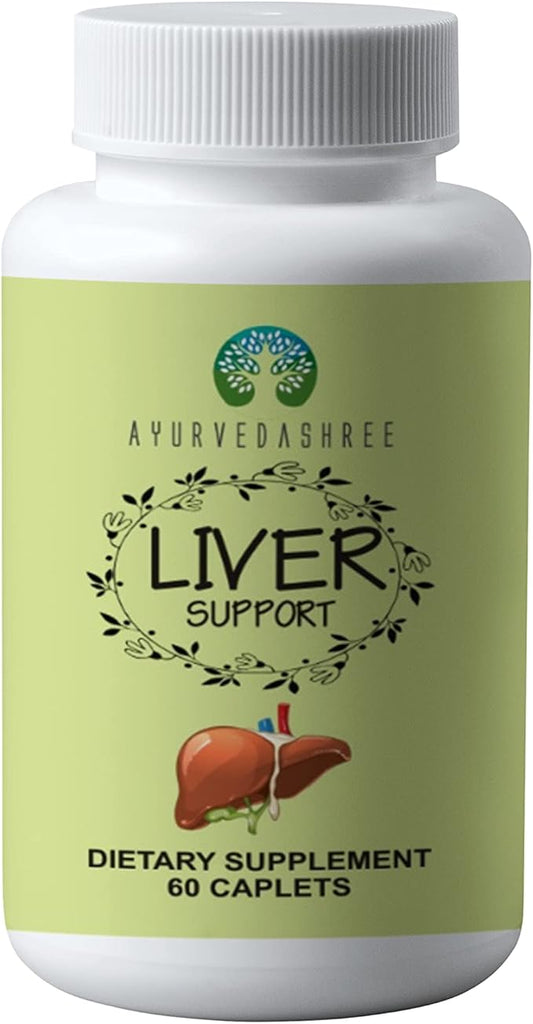 Liver Support Herbal Ayurvedic Supplement, Supports 13 Powerful 60 Caplets