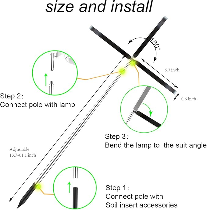 Plant Grow Light,yadoker LED Growing Light Full Spectrum for Indoor Plants,Height Adjustable, Automatic Timer, 5V Low Safe Voltage,Idea for Large Plant Light