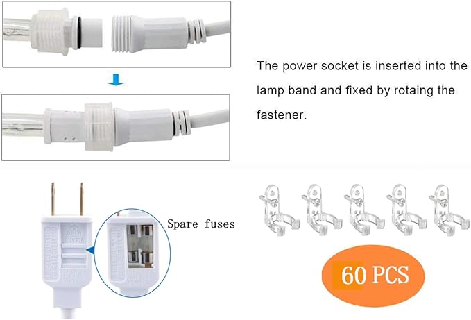 200ft LED Rope Lights Outdoor, 1440 LED Flexible Tube Lights with 8 Modes, Waterproof LED Rope Lighting for Outside, Garden, Patio, Bedroom, Party, Pool, Fences, Indoor Outdoor Decoration (Purple)