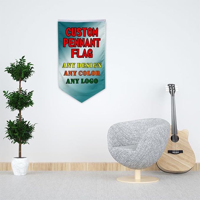 Customizable Games Funny Family Personalized Swallowtail flag Garden house banner Decor Double Stitched Polyester with Brass Grommets (Pennant, 20x30in)