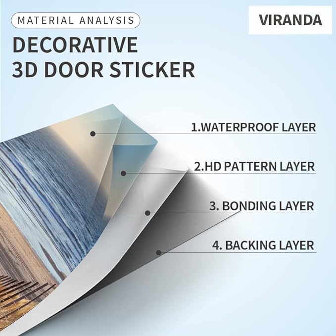 3D Door Stickers Murals Peel and Stick - Wine Cellar - Door Wallpaper Self-Adhesive Door Decals Removable PVC Waterproof Door Poster for Bedroom Living Room Door Decoration 35.4" x 78.7"