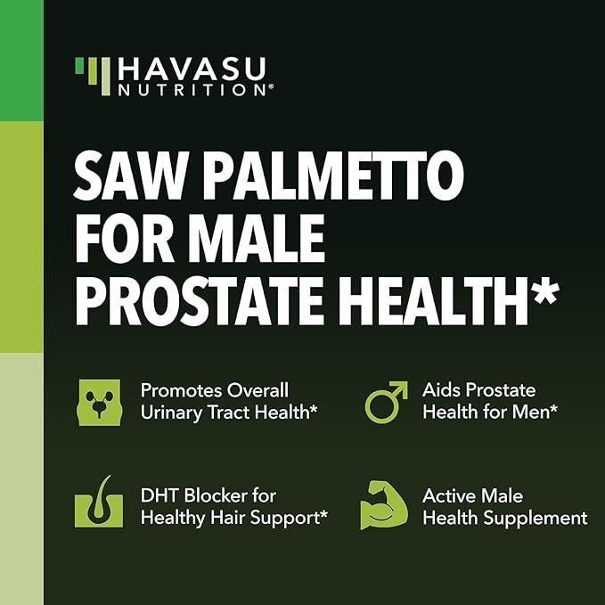 HAVASU NUTRITION Saw Palmetto for Men 3 Month