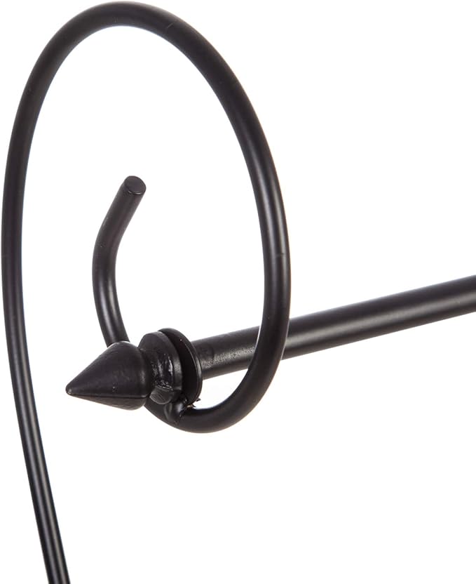 Evergreen Flag Scroll American Garden Flag Stand | Premium Metal Iron Garden Flag Holder Stand for Outside House Decor | Fits 12x18 Garden Flags for Outside