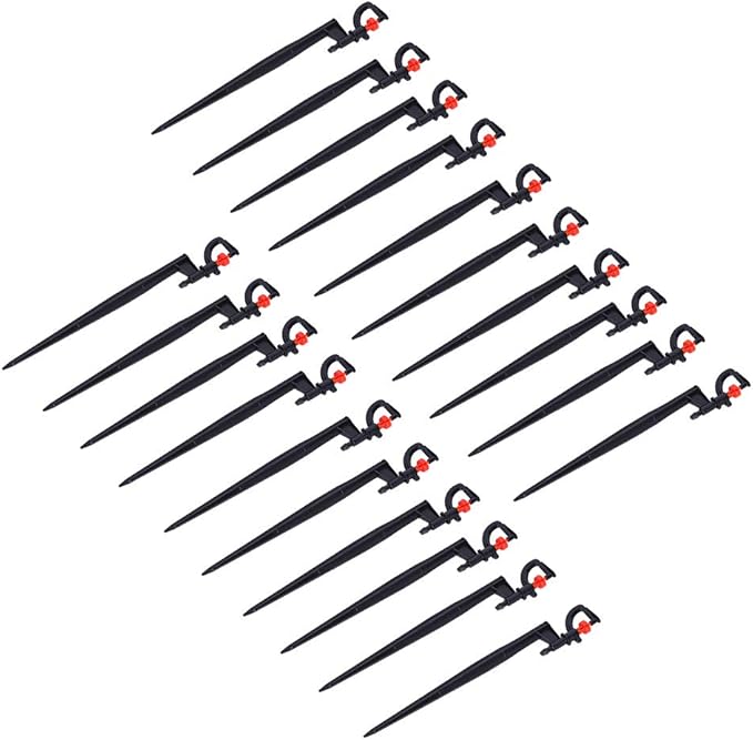 Irrigation Sprinkler, 20Pcs G-Type 360 Degree Sprinkler Nozzle Plants Watering Spray Nozzle Lawn Watering Dripper System