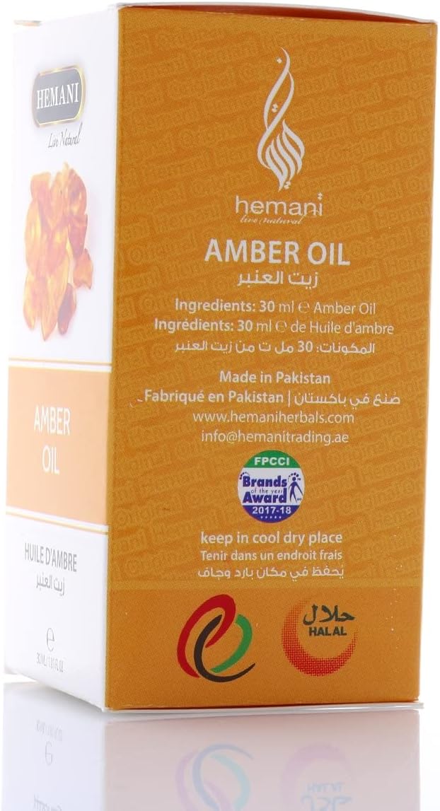 Hemani Amber Oil 30mL (1 FL OZ)