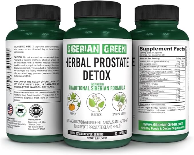 Herbal Prostate Detox 60 Capsules –
