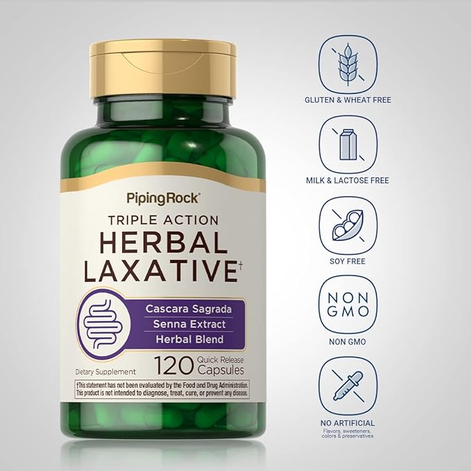 Piping Rock Herbal Laxative 120 Capsules