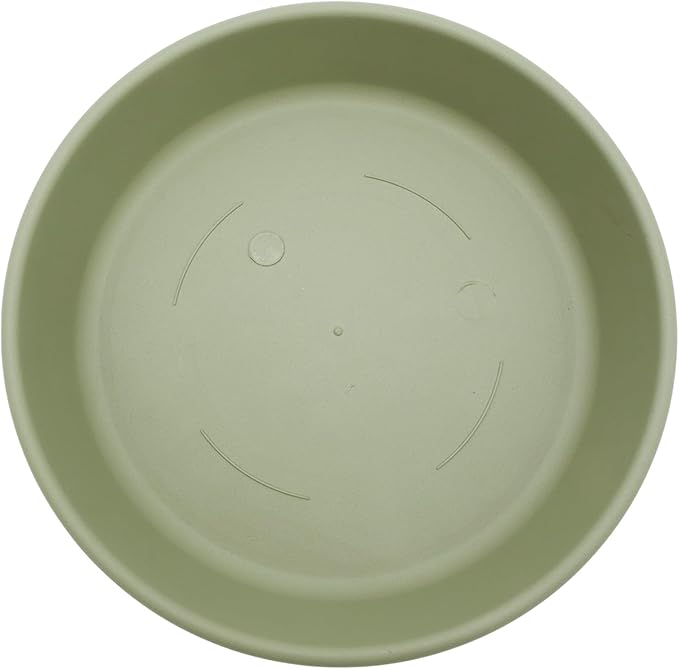The HC Companies 12 Inch Round Plastic Classic Plant Saucer - Indoor Outdoor Plant Trays for Pots - 12.5"x12.5"x2.13" Seafoam