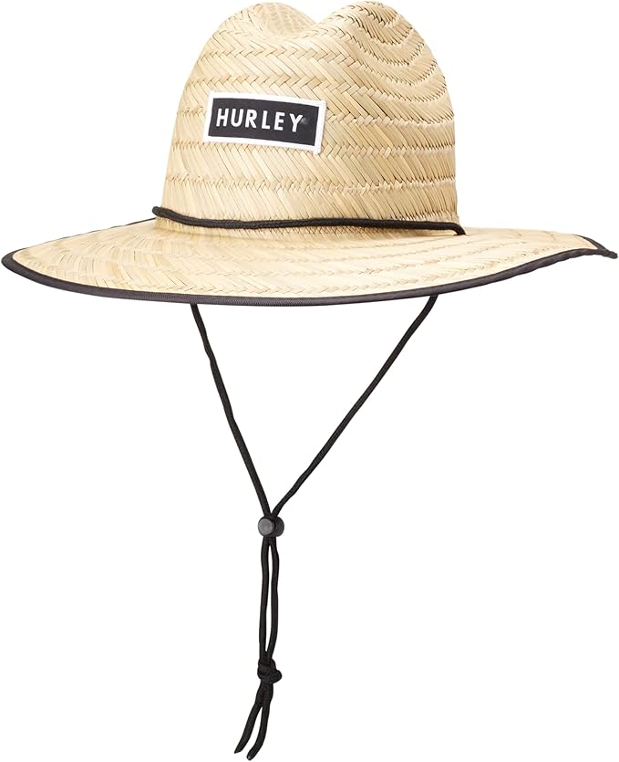 Hurley Men's Straw Hat - Bayside Lifeguard Straw Sun Hat