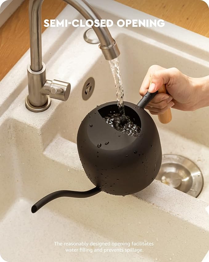 Baffect Watering Can Indoor Plants, 1.2L/41OZ Cute Watering Can Pot, Metal Stainless Steel Garden Watering Can with Long Spout for Indoor House Plants Bonsai Outdoor Garden Flower Decorative