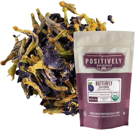 Organic Positively Botanicals Company, Butterfly Pea 4 Ounce