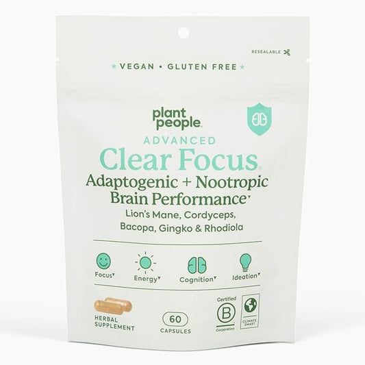 Plant People Herbal Supplement for Clear Focus Supplements|40 Capsules