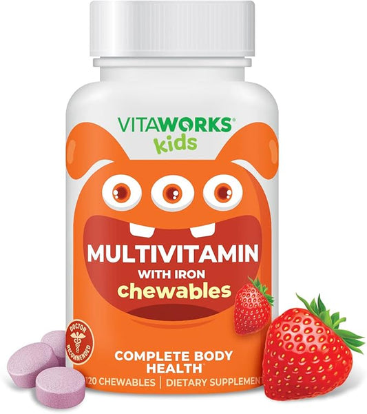 Kids Multivitamin with Iron & Minerals 120 Chewables",