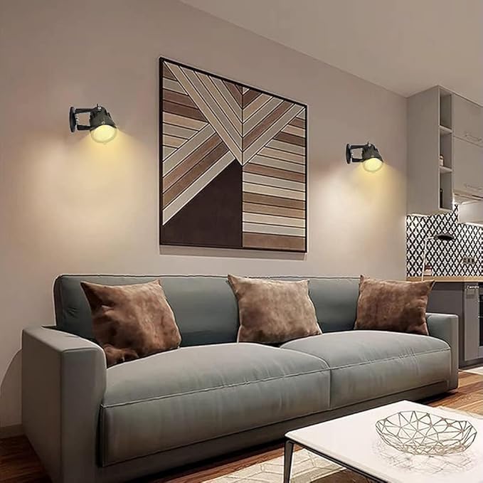 110V Landscape Spotlight,LED Landscape Lighting Outdoor for Flag Pole Light,IP65 Landscape Lights 3000k Garden Light 6FT Cord with US 3 Prong (Base,Stake Included) (5, Watts)