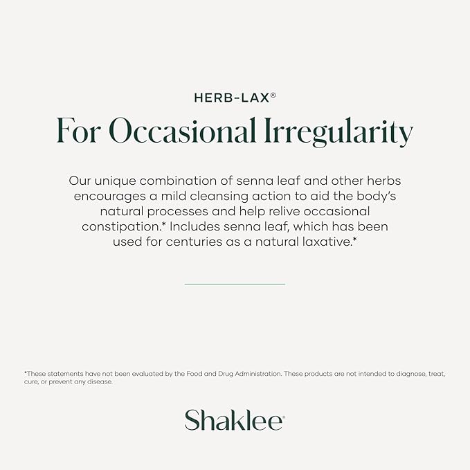 Shaklee - Herb-Lax® Gentle Laxative - 240 Tablets
