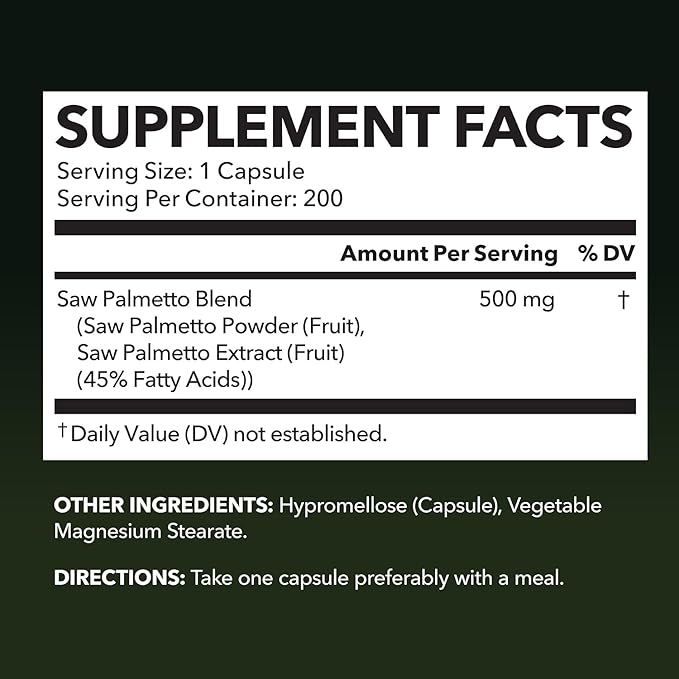 HAVASU NUTRITION Saw Palmetto For Men 6 Month
