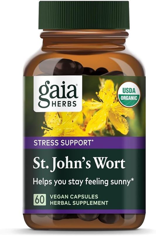 Gaia Herbs St. John's Wort 60 Vegan (20-Day Supply)