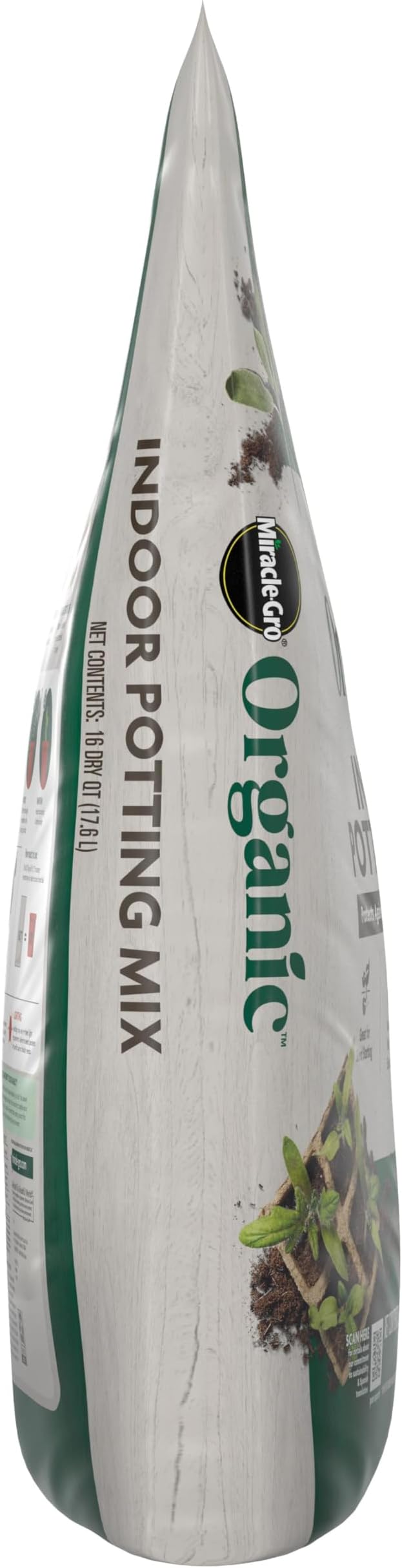 Miracle-Gro Organic Indoor Potting Mix, Protects Against Over and Under Watering, for Indoor Container Plants, Houseplants and Starter Plants, OMRI Listed, 16 qt.