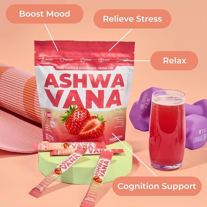 ASHWAVANA Zen Relax Drink Mix 60 Count 2)