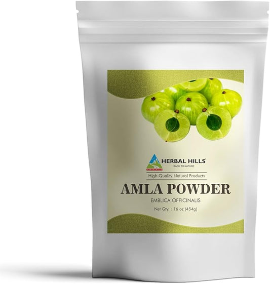HERBAL HILLS Amla Powder 454 GMS (16 Ounce 1)