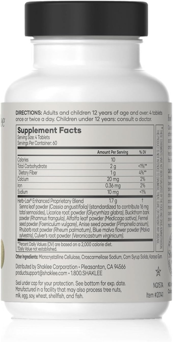 Shaklee - Herb-Lax® Gentle Laxative - 240 Tablets