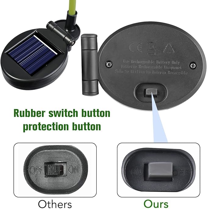 Veesee Solar Garden Stake Lights, 2 Pack Multi-Color Changing LED Calla Lily Lights - Solar Powered for Patio, Lawn, Garden, Yard, Grave Decoration