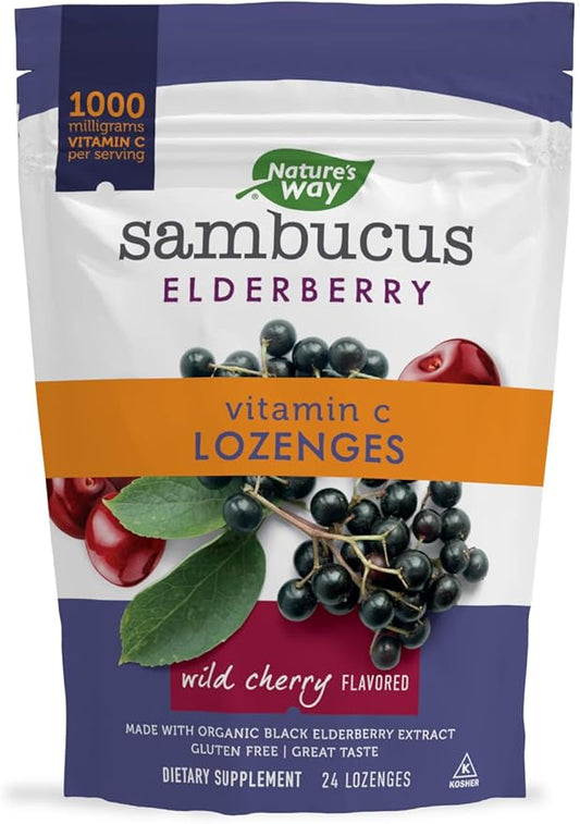 Nature’s Way Sambucus Elderberry Lozenges, 1000 24 Count