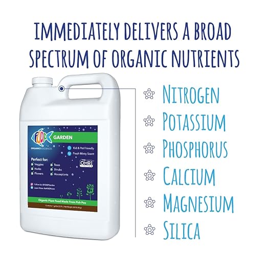 FOOP Garden - Organic Liquid Plant Food Made from Fish Manure (with Fresh Minty Scent) | Fish Fertilizer Alternative Perfect for Veggies, Herbs, Flowers,Trees,Shrubs | Kid&Pet Friendly (1 Gallon)