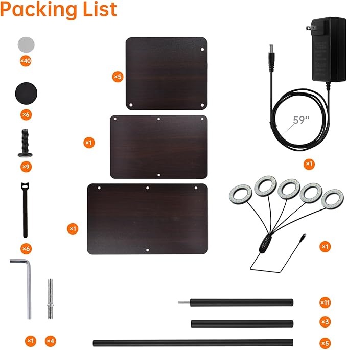 Plant Stand Indoor with Grow Light, 53" High Indoor Plant Shelf, 7 Tier Flower Stand with Plant Light Full Spectrum, Metal Plant Holder with Light, Rectangular Plant Rack for Home, Corner