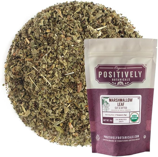 Organic Positively Botanicals Company, Marshmallow Leaf, 4 Ounce