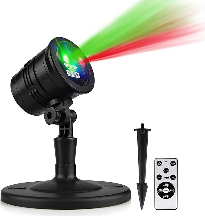 Christmas Lights Projector Outdoor, Waterproof Christmas Laser Lights with Remote Control for Outdoor Outside Christmas Decorations Farmhouse Christmas Decor