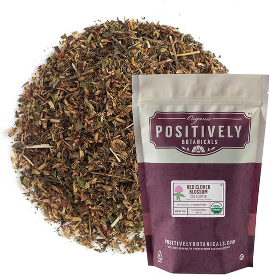 Organic Positively Botanicals Company, Red Clover 16 Ounce