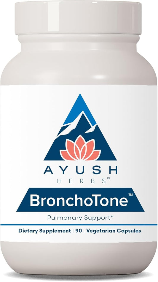 Ayush Herbs Bronchotone, Powerful Respiratory & 90 Capsules