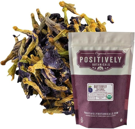 Organic Positively Botanicals Company, Butterfly Pea 16 Ounce