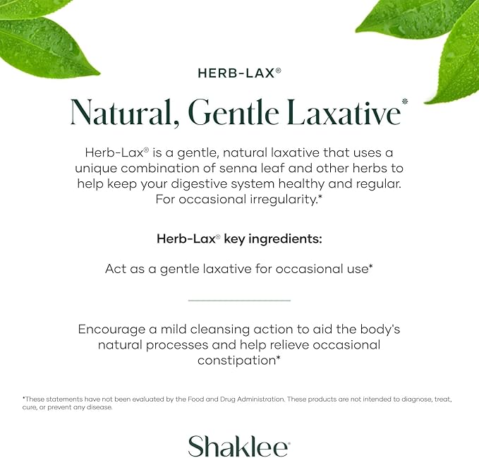 Shaklee - Herb-Lax® Gentle Laxative - 240 Tablets