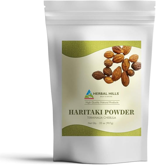 HERBAL HILLS Haritaki Powder Terminalia Chebula Inknut 2 Pound/32 Pound/32 Oz 1