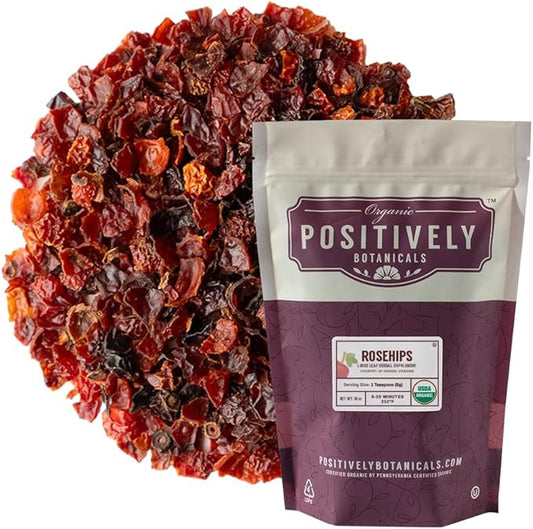 Organic Positively Botanicals Company, Rosehips, Loose 16 Ounce